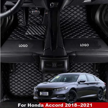 Автомобилни стелки за Honda Accord 2018 2019 2020 2021, килими за краката, автомобилни постелки за автомобил, вътрешна подплата за педалите, чанти, аксесоари