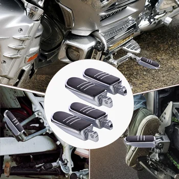 Аксесоари за мотоциклети Педали от алуминиева сплав, гумена поставка за краката на suv-гъвкав прът