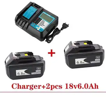 Батерията е литиево-йонна, 18, 6000 ма батерия, която се презарежда, за Makita, avec chargeur 4A, BL1860, BL1840, BL1850, BL1830, BL1860B