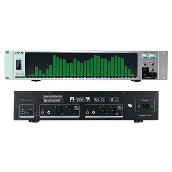 БДС PP-131 Зелен/бял/син led анализатор на звуковия спектър, за показване на спектъра, VU метър, 31-сегментен със сребристи панел