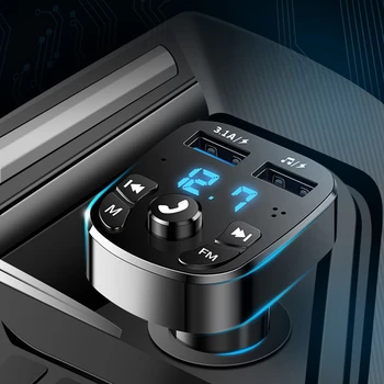 Безжичен Bluetooth-съвместими Автомобилен MP3 плейър 5.0, Автомобилен FM-предавател, телефон за разговори със свободни ръце, Авто Музикален Аудио MP3 плеър