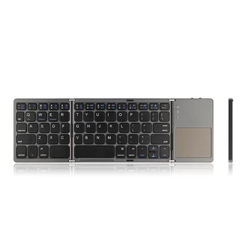 Безжична сгъваема клавиатура HUWEI Mini с тачпадом, акумулаторна сгъваема Bluetooth клавиатура за таблета на Xiaomi Chuwi Teclast