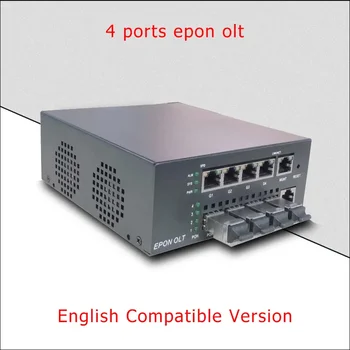 Безплатна Доставка Мини Оптични влакна OLT Epon 4 pon DC12V УЕБ SNMP е Съвместим С HUAWEI, ZTE Fiberhome EPON XPON OLT