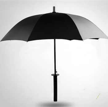 Ветрозащитный здрав чадър Женски мъжки Луксозен сгъваем самурайски чадър и Слънцезащитен черен пътен Guarda Chuvas Стоки за дома WWH11XP