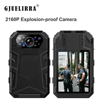 Взрывозащищенная помещение GJUELIRRA S9 4K 2160P преносима камера мини за тялото HD инфрачервено нощно виждане полицейска камера за тялото 16G-512GB
