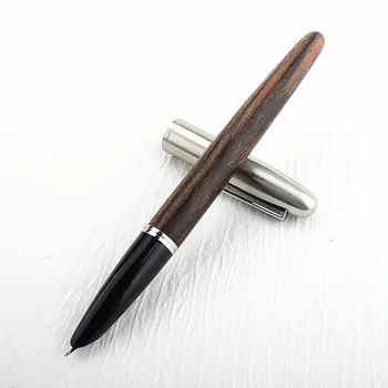 Висококачествена дървена писалка в класически стил, канцеларски материали за студенти, калиграфски писалки за писане, чернильная дръжка с върха на 0,38 mm