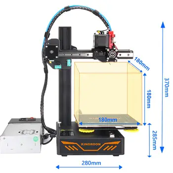 Високоскоростен 3D принтер KINGROON KP3S, директна доставка, образователен 3d-принтер -Европейски склад