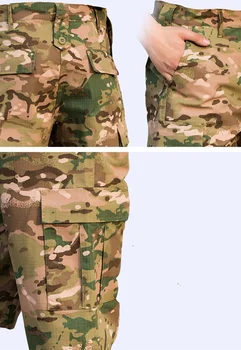 Военни спортни тактически мъжки летни туристически спортни камуфляжные износоустойчиви каре шорти-карго с множество джобове