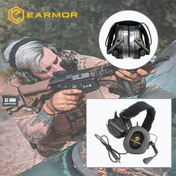 Гореща разпродажба!Слушалки Airsoftsports Tactical M32 M0D3 Headset със защита от шум, слушалки за военна авиационна връзка, слушалки Softair