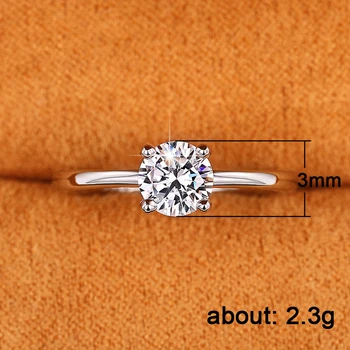 Дамски пръстени Huitan сребрист цвят, пасианс, кубичен цирконий, елегантен пръстен за сделки сватби за една дама, модни бижута на едро