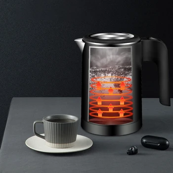 Електрическа кана 2000 W 220 v, температурен контрол, който запазва топлина, чайник 0,5 л, по-голям капацитет за бързо приготвяне на чай, кафе, бойлер за топла вода