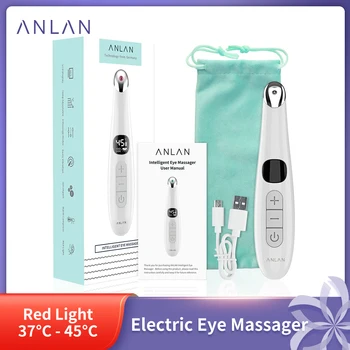 Електрически масажор за очи ANLAN против бръчки Масаж очи против стареене грижа за очи led екран Горещ масаж USB Перезаряжаемое масажно устройство