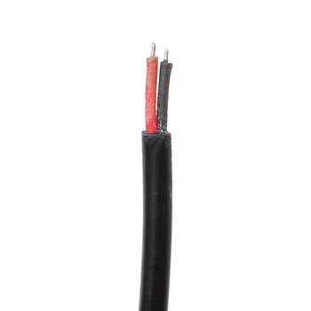 Жак 5V USB 2.0 2Pin, 2-жичен кабел за зареждане захранване, кабел, 1 м-тел с ключ