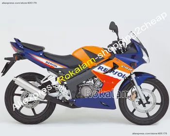 За Honda CBR125R CBR125RR CBR 125R 125RR CBR125 R 2002 2003 2004 2005 2006 Синьо Комплект Мотоциклетни обтекателей