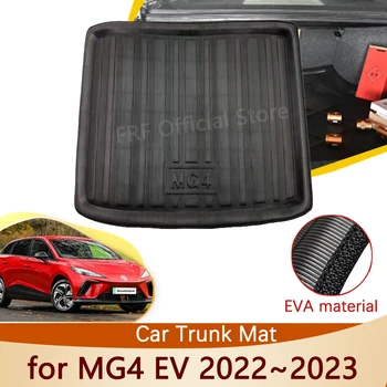 за MG4 EV Mulan 2022 2023 2024 Аксесоари Водоустойчив Авто Подложка За Задния Багажник Етаж Тава Подложка За Багажника Килим Защитни Авто Етикети