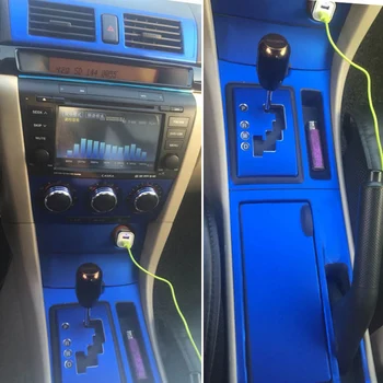 За старата Mazda 3 2006-2012 Вътрешна централна контролен панел врата копчето 3D/5D етикети, изработени от въглеродни влакна, аксесоари за стайлинг на автомобили