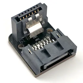 Завийте конектора на преносим дънната платка SATA7PIN на 90 градуса за вашия десктоп на SSD твърд диск Лека тънка работа