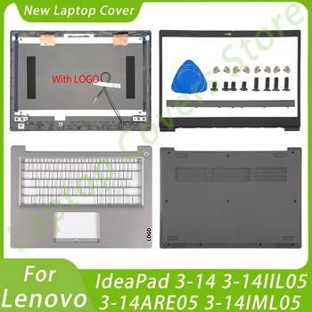 Задната част на кутията с LCD дисплей За Lenovo IdeaPad 3-14 3-14IIL05 3-14ARE05 3-14IML05 Bezel, Поставка за ръце, Долна Шарнирная делото, Част от лаптоп, Смяна на GS452