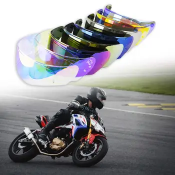 Здрава практически солнцезащитная леща за мотоциклет с ярък блясък, защищающая от виолетови, боядисана леща за мотоциклетни шлем