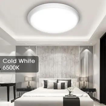 Златни led таван осветление за спалня, декориране на дома 220 v 40 W, модерни кръгли плафониери за всекидневна, кухня, интериорен дизайн на баня