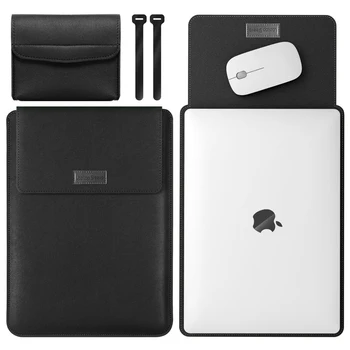 Калъф за лаптоп от Изкуствена Кожа Калъф За Macbook Air Pro 13 2022 2020 14 16 M2 M1 2023 2021 ASUS Dell HP, 15-инчов Калъф За Лаптоп