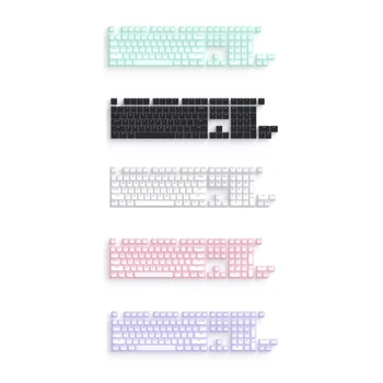 Капак за клавиатура 104 клавишна комбинация, силиконова механична клавиатура, набор от капачки за ключове, ръчна