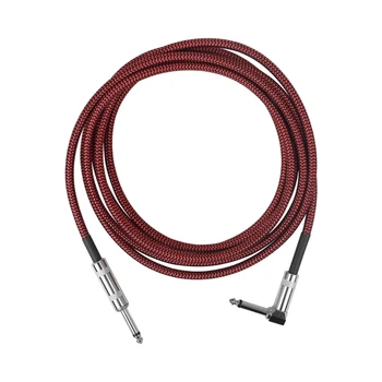 Китара кабел, откровеното включете 6,35 мм, TS 1/4 моно-инчов инструментален кабел, кабел за електрическа китара, директна доставка