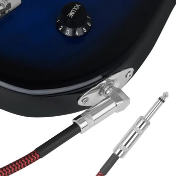 Китара кабел, откровеното включете 6,35 мм, TS 1/4 моно-инчов инструментален кабел, кабел за електрическа китара, директна доставка