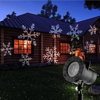Коледен лазерен проектор под формата на снежинки с 12 шарки Навидад Exte, led дискотеки, дом градина, звездната светлина, украса на помещенията