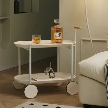Количка Произведено приставной масичка рафтове за съхранение на онлайн-мода скандинавски мебели Проста маса за хранене, холна масичка в хола
