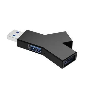 Компактен малък хъб USB Type C 3 в 1 с три порта USB hub Y-образна форма за лаптоп