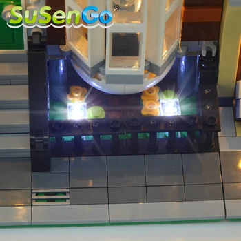 Комплект led лампи SuSenGo за 10218, съвместим с 15009 30015, (модел без строителни блокове)