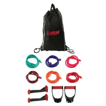 Комплект за силови тренировки с кабели съпротива, дръжки, вратата монтиране и чанта за носене. Отличен за дом, фитнес зала или пътуване Колан за коремни преси Gy