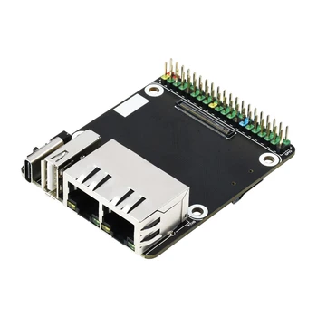 Комплект основната заплата за разширяване на Mini Dual Gigabit Ethernet GPIO за RPI Raspberry Pi CM4 Изчислява Module 4 Lite