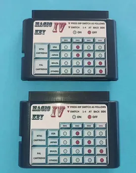 Купете си един и да получите един безплатен адаптер за преобразуване на Mega Drive Magic Key IV без региона Genesis PAL NTSC-конвертерная карта