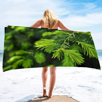 Кърпи за ръце от бор, плажна кърпа от микрофибър в голям размер за пътуване, быстросохнущее кърпа за плувци, плажни кърпи със защита от пясък за мъже и момичета