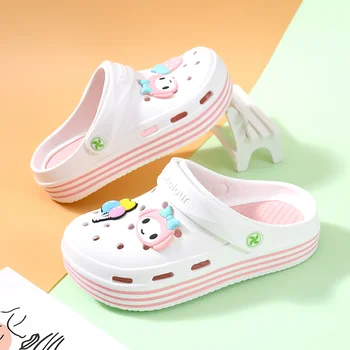 Летни сабо за момичета 2022, детски сандали Kawai, нов модерен дизайн, плажна водоустойчив обувки ЕВА, детски сандали на платформа за момичета