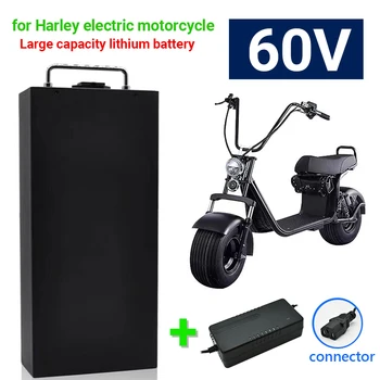 Литиева батерия электромобиля Harley Водоустойчив батерия 18650 60V 80Ah за двухколесного складного електрически скутер Citycoco под Наем