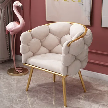 луксозен кожен едноспален разтегателен креативен дизайн бархатное стол скандинавски свободно време грим, маникюр столове за очакванията на мебелите за дневна