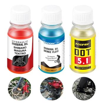 Минерално масло за велосипедни спирачки, масло за ремонт на велосипеди, смазване на Мтб за планински велосипеди, минерално масло за спирачки пътят мотори