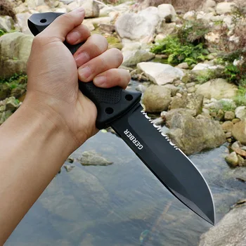 Многофункционален нож за оцеляване в дивата природа, предназначени за пехота, ловен нож, огън в джунглата, скално катерене, риболов, спешно инструмент, ул.