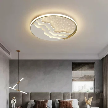 Модерен тавана лампа JJC с интелигентен затъмняване, висококачествен акрил led източник на светлина, тавана лампа Nordic Wind