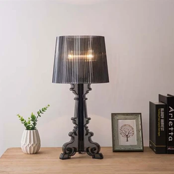 Модерна италианска настолна лампа Bourgie Дизайнерски акрилни настолни лампи за дневна стая, спалня, кабинет, дом декор E27, творчески малка странична лампа