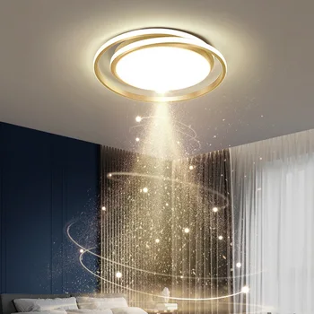 Модерните кръгли лампи, led лампа в спалнята, една обикновена лампа, за да се учат, лампа за хранене, тавана лампа за дневна