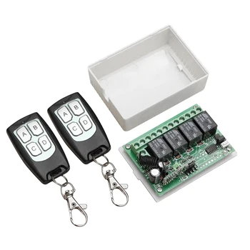 Модификация на безжичния контролер Модул и дистанционно управление на гаражни врати Приемник за двигателя гаражни врати с брелком за ключове за дома