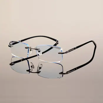 Модни очила A001, рамки за очила без рамки, рамки за очила по рецепта, оптични очила за мъже, очила