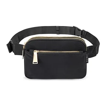 Модни скута чанти за жени, поясная чанта, чанта за бедрата, чанта за гърдите, чанта през рамо, двойна чанта през рамо с цип с регулируема каишка