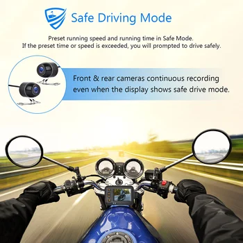 Мотоциклет записващо устройство Водоустойчив регистраторная камера за нощно виждане за шофиране пластмаса с висока разделителна способност