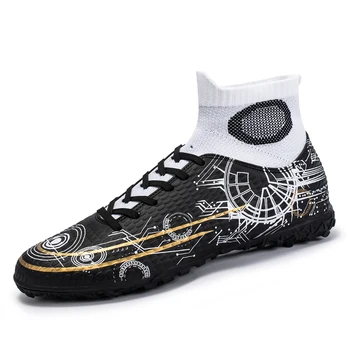 Мъжки градинска футболна обувки FG/TF карта, висококачествени футболни обувки с тревата по щиколотку, ультралегкая тенденция спортни обувки за тренировки на трева, маратонки