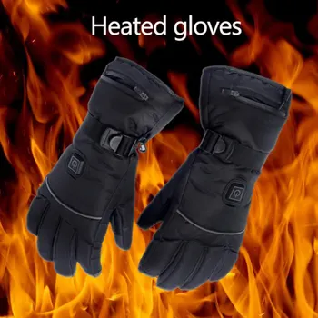 Мъжки и дамски топли ръкавици с топъл, ръкавици с електрически нагревател, зимни спортни ръкавици с топъл за катерене, работещи на батерии, акумулаторни